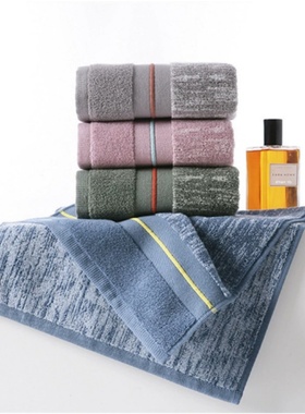 金号A类标准毛巾居家日用100%棉74*35厚实深色面巾01KA0123A