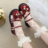 女童洛丽塔鞋 单鞋 子公主萝莉lo儿童黑色小皮鞋 lolita女孩春秋新款