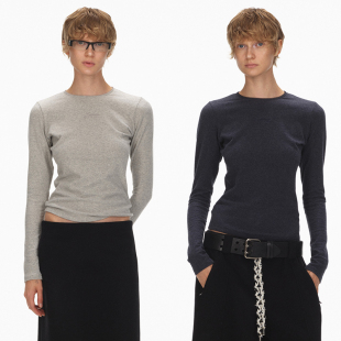 保暖绒面花边圆领紧身百搭打底衫 ECHOADE经典 之选