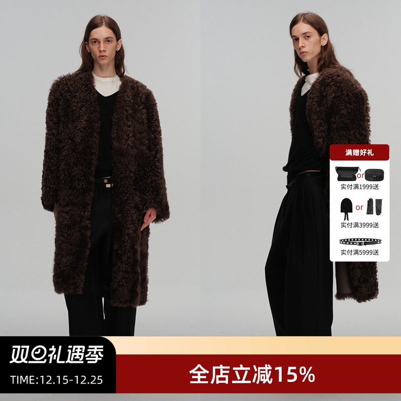 ECHOADE轻奢长款皮草大衣