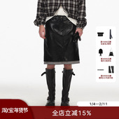 H直身版 ECHOADE经典 时髦 型格纹拼接半身裙