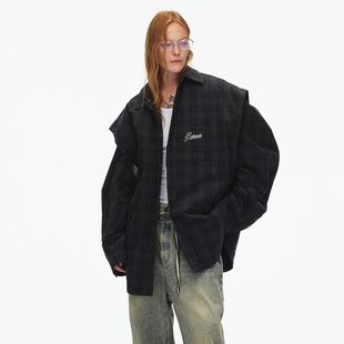 ECHOADE时髦趣味多造型穿法 棉服 宽松廓形两件套衬衫