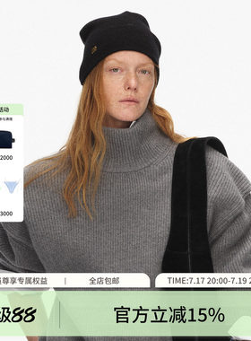 ECHOADE细腻柔软蝴蝶结毛线帽