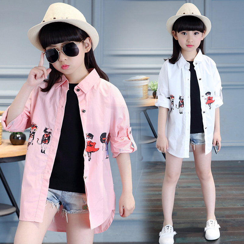 Chemise fille à manche longue - Ref 2084440 Image 1