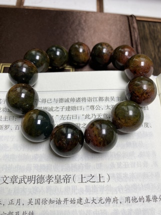 和田玉河磨玉红黄蓝三色福禄寿18大珠可盘红可收藏礼品文玩稀缺肉