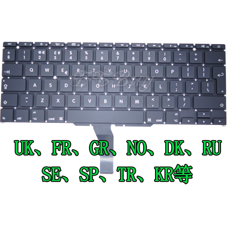 全新苹果macbook Air 11寸A1370/A1465 UK欧规 法文 德文键盘在类目 电脑硬件/显示器/电脑周边, 键盘中 - 来自Buy2taobao.com提供专业的淘宝代购服务
