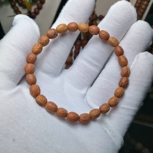 天然野生酸枣核手串圆柱形的桶珠老型长串脖挂108颗