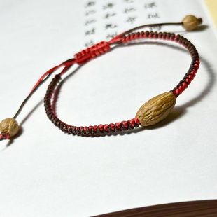 枣核手链酸枣核手串女士佩戴纯手工编织手链手串爆款凤眼菩提手链