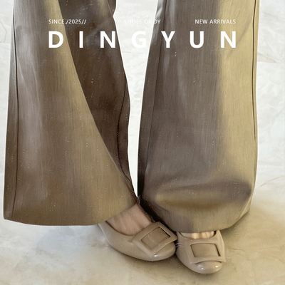 rv方扣单鞋低跟玛丽珍小皮鞋粗跟