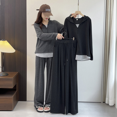 运动休闲套装大码2024秋季两件套