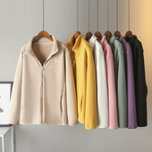 卫衣女2023新款 刺绣奥利绒立领外套 显瘦秋冬240斤情侣款 爆款 大码