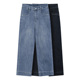 半松紧腰显瘦弹力九分直筒裤 牛仔裤 新款 女胖mm小个子2025春季 大码