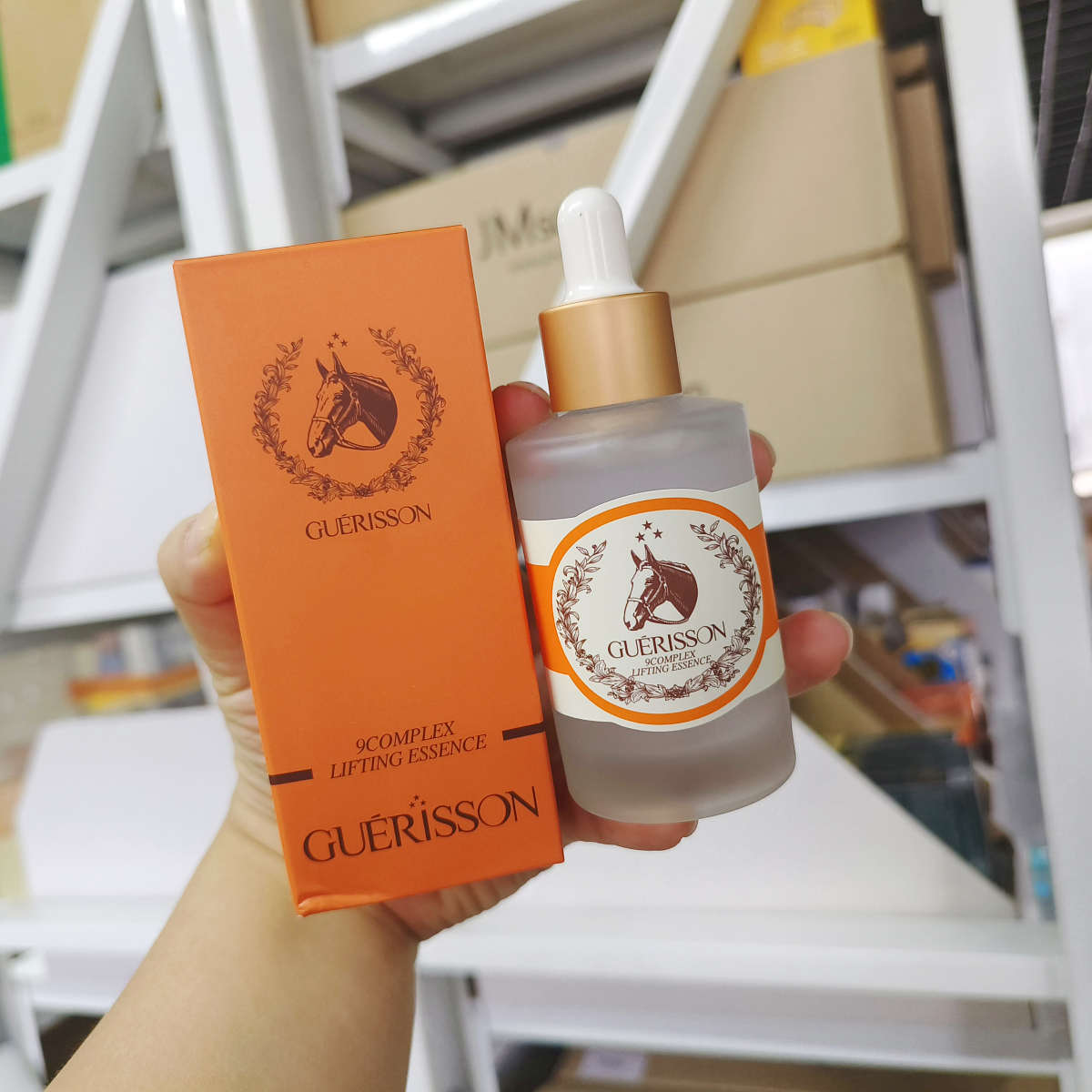 原199~韩国双重马油弹力精华液50ml+9种香草亢老提亮修复嫩肤补水