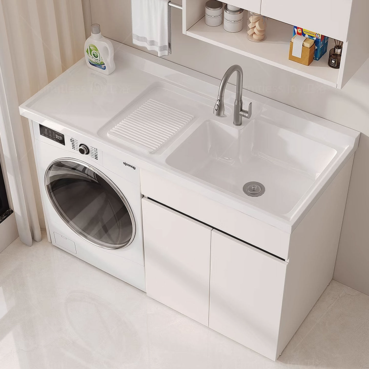 蜂窝铝洗衣机柜+质保十年