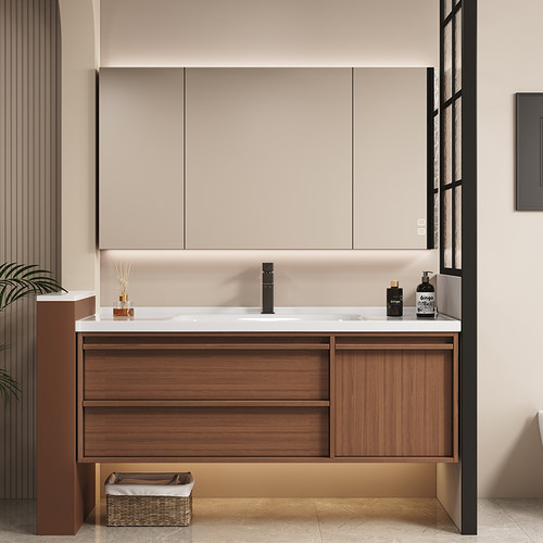 中古风浴室柜+全国联保