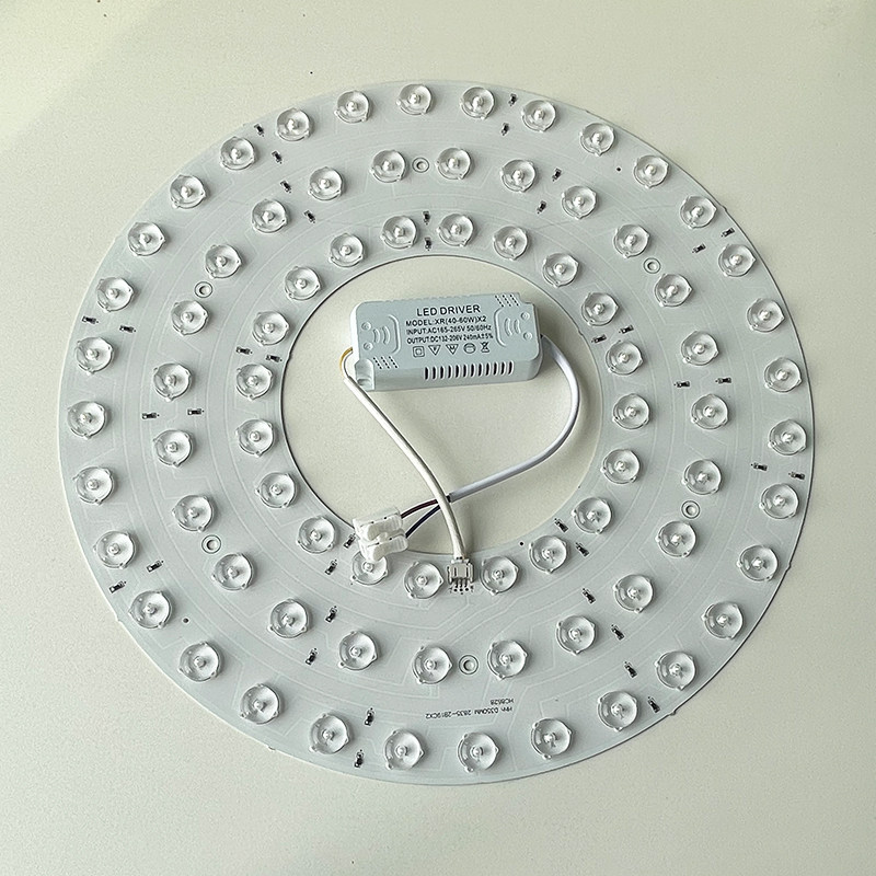 led吸顶风扇灯芯改造圆形48W家用灯板珠贴片高导热光源铝基板热销_虎窝淘