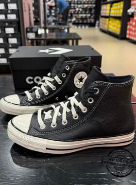 Converse匡威新品男女冬季牛皮加绒保暖棉鞋休闲帆布鞋 A27122C