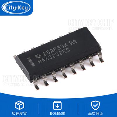 原装MAX3232ECDRSOIC-16RS-23
