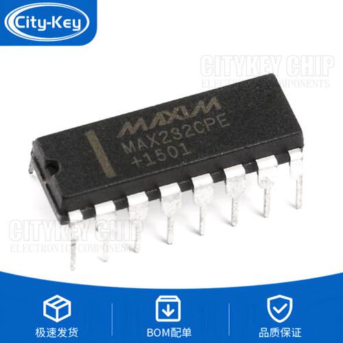 原装 直插 MAX232CPE+ DIP-16 RS232 线路驱动器/接收器芯片