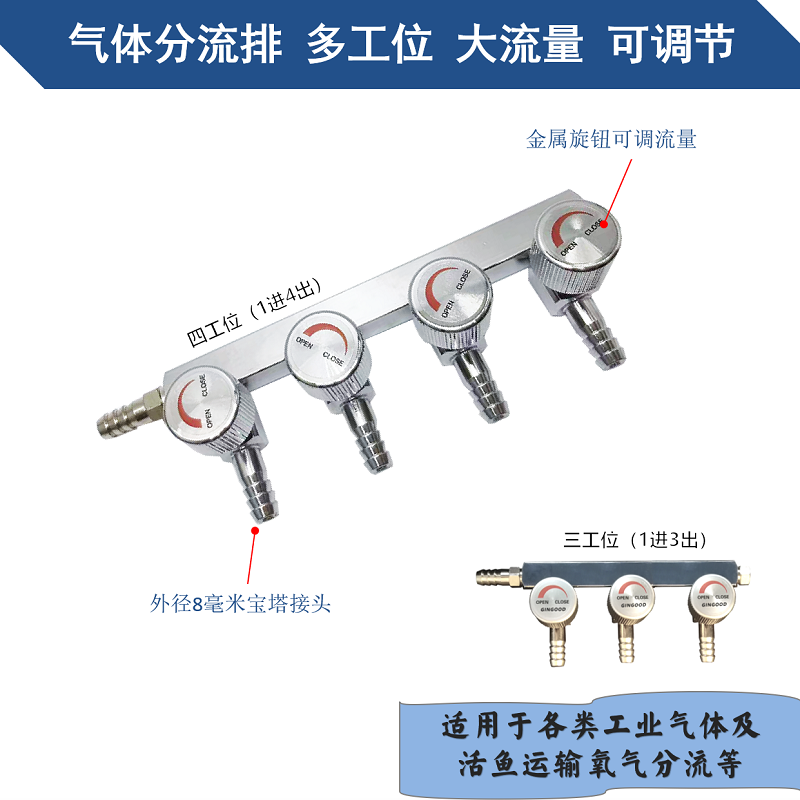 防腐蚀调节气量大开关多工位可选