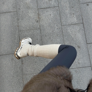 天呐~.leggings秋冬连裤袜+袜套的好搭好穿显腿直堆堆袜套女复古