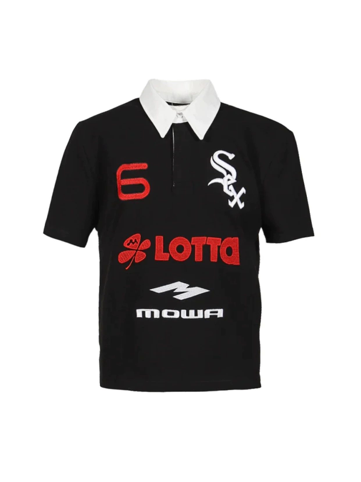 thumbnail for Mowalola Opium kkluv same style Tokyo limited visual kei slim fit polo shirt short sleeve unisex