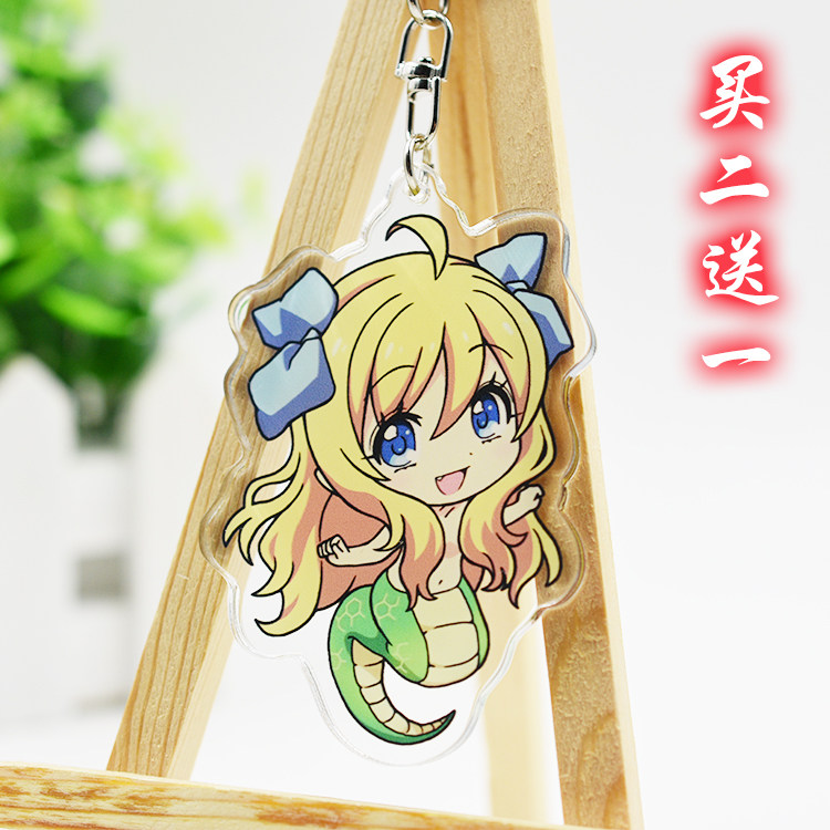 邪神和厨二病少女钥匙扣 百合铃 美杜莎游戏动漫周边挂件挂饰