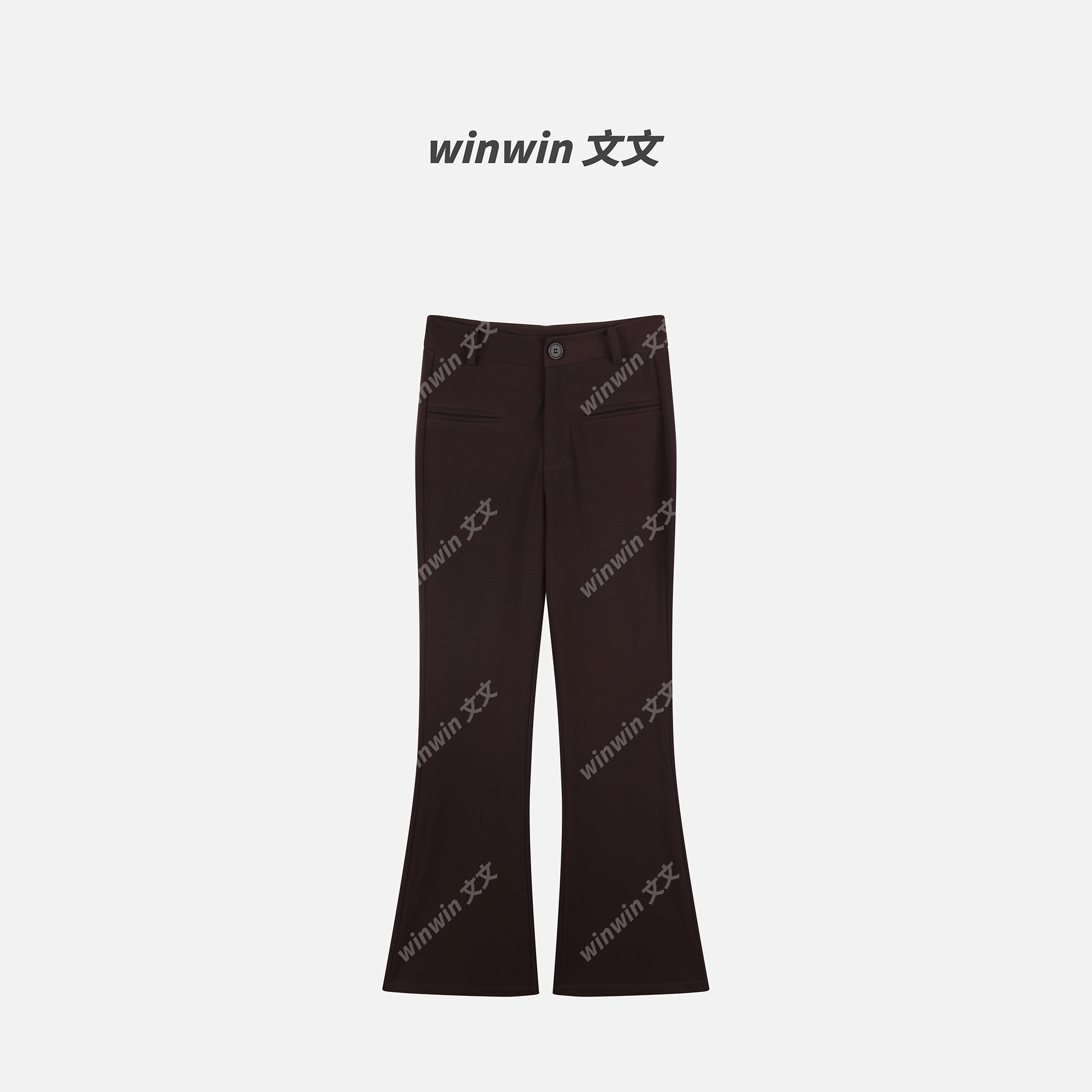 《欲姐西装裤》文文私服 时尚百搭修身微喇休闲裤预WWC6XXK0870