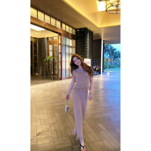 《温柔引力》文文私服 老钱风时尚亮片针织中式套装预WWC6TZ0670