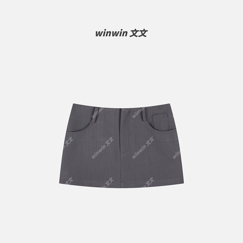 【南韩裙】文文私服 修身通勤时尚百搭西装半身裙预WWC6BSQ0116
