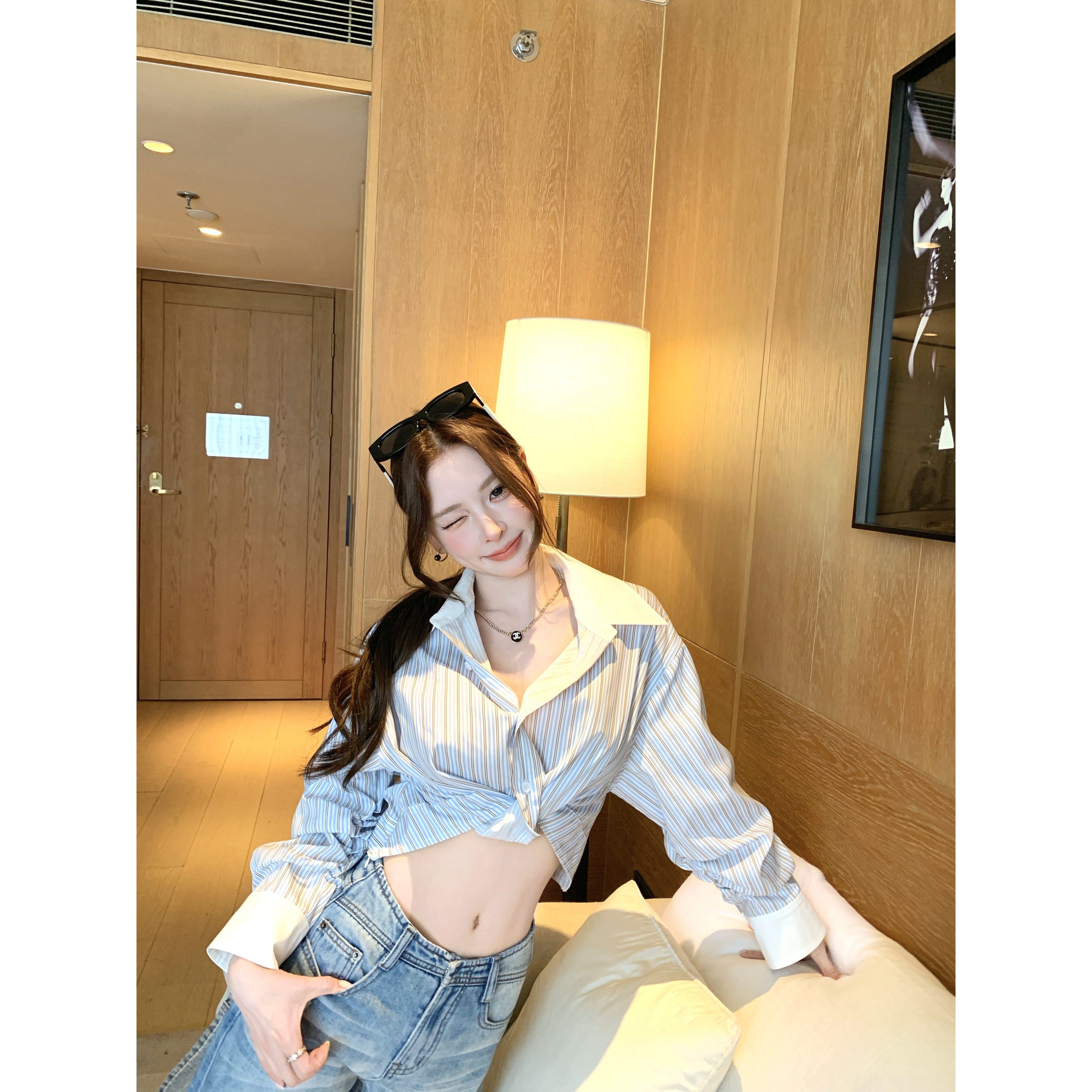 《甜酷风调》文文私服 设计感时尚清冷长袖衬衫上衣预WWX6SY1244