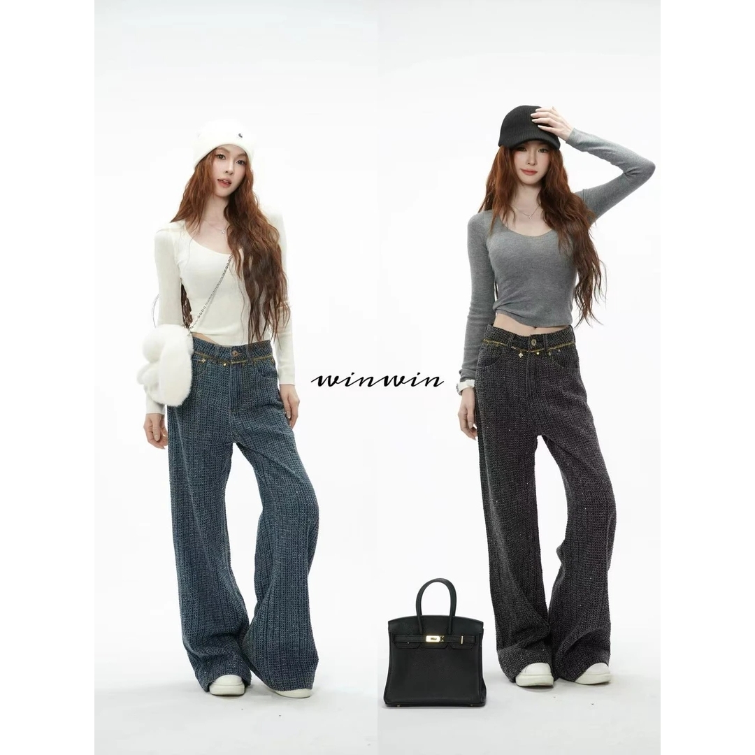 【时髦担当】文文私服 秋季时尚百搭洋气减龄休闲裤WWQ5XXK2239