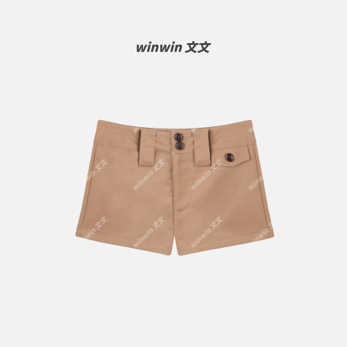 《安妮故事》文文私服 老钱风时尚气质休闲直筒短裤预WWC6DK0846