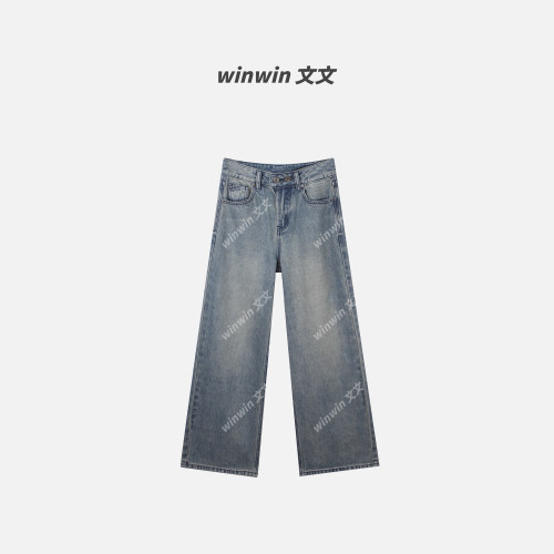 《时髦牛仔裤》文文私服 2026秋季潮流直筒牛仔裤预WWQ6NZK1604