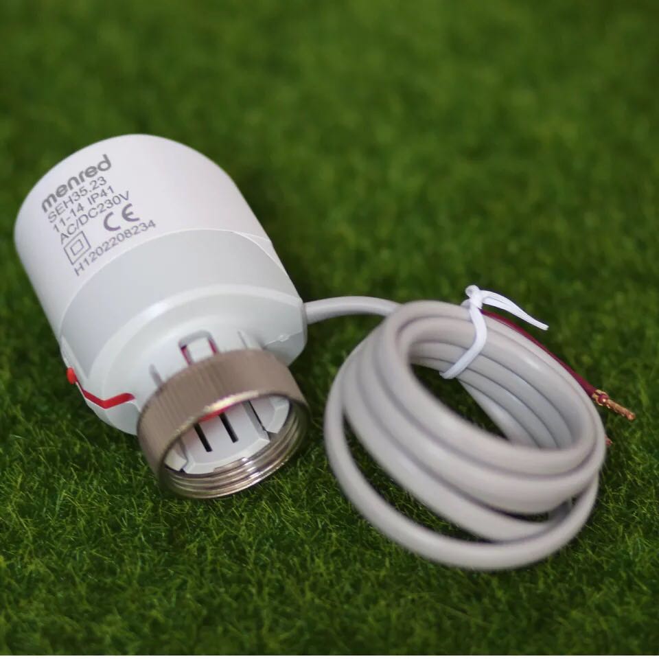 menred Manred actuator thermoelectric valve water distributor switch solenoid valve SEH35 23 normally closed actuator