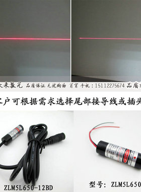 室内2米12x40红光一字激光镭射定位灯头红色一字射灯3V5V订12V24V