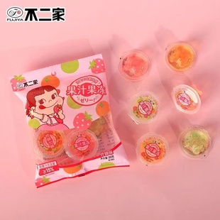不二家什锦果冻小袋装草莓橙子苹果味儿童生日伴手礼包解馋小零食