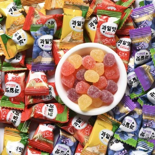 龙客VC添加果汁酸Q糖结婚婚庆喜糖散装 儿童零食小吃 批发网红爆款