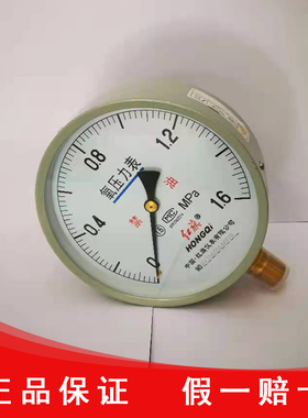 红旗仪表厂家直销YO-150氧气禁油压力表一氧化碳气体水压管道专用