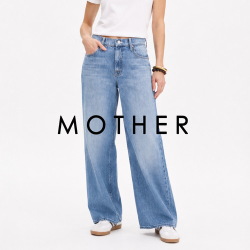 香港motherdenim阔腿女牛仔裤