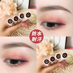 夕缘八角塑形眉笔易上色防水持久根根分明眉带眉刷棕灰黑色