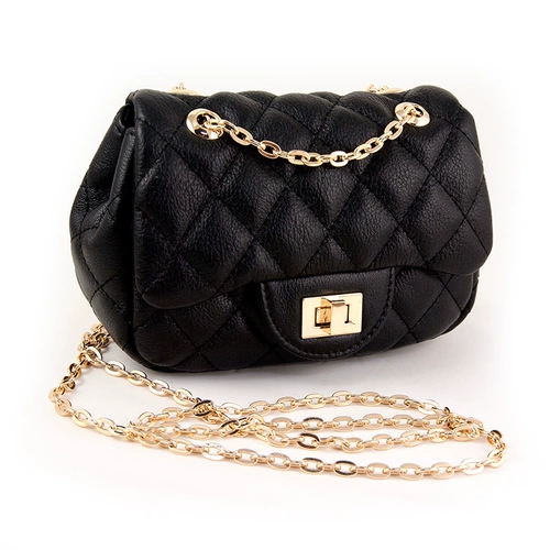 Маленькая сумка через плечо, кожаная небольшая сумка, черная барсетка, из натуральной кожи, воловья кожа, в стиле Шанель, intel core i6, 6 plus