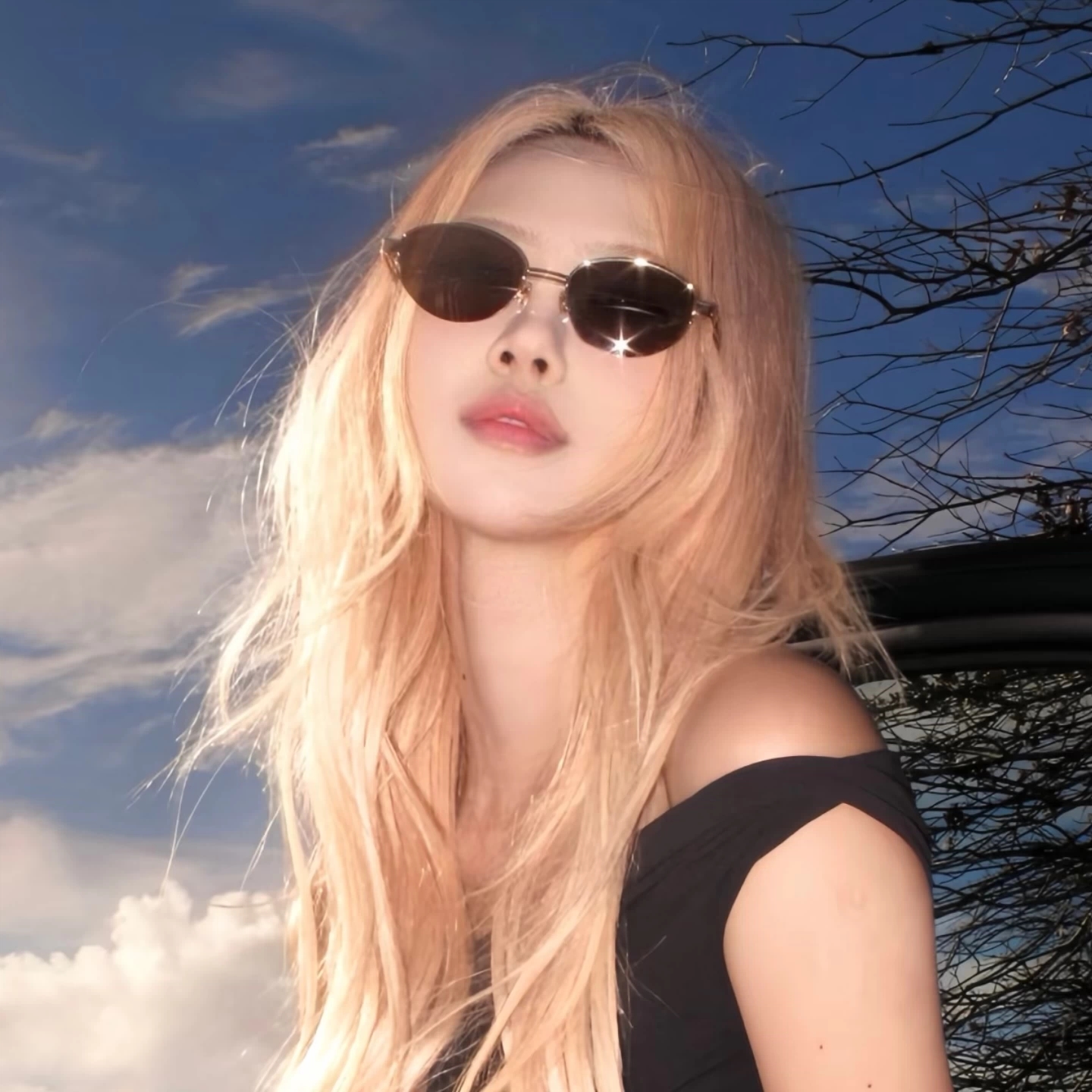 复古半框墨镜女Y2K老钱风高级感