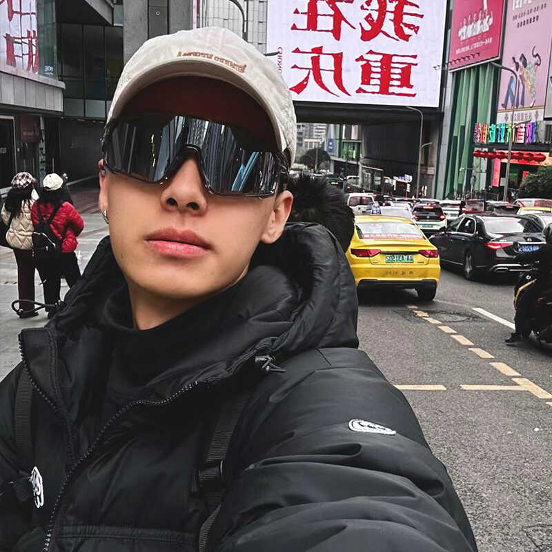 日夜两用防风镜骑行变色护目墨镜