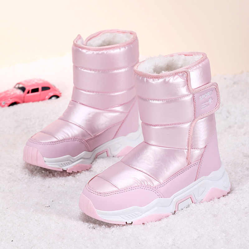 ABCXIANG女童雪地靴保暖加绒