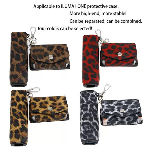 Подходит для японской универсальной машины iqo ilumma i one шестого и седьмого поколения, ТПУ, кожа с леопардовым принтом и портсигаром.