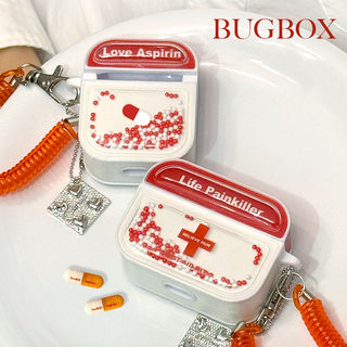 BUGBOX原创意音乐药盒适用苹果AirPods3保护壳个性高级磁吸pro二三代新款无线耳机套潮男女生