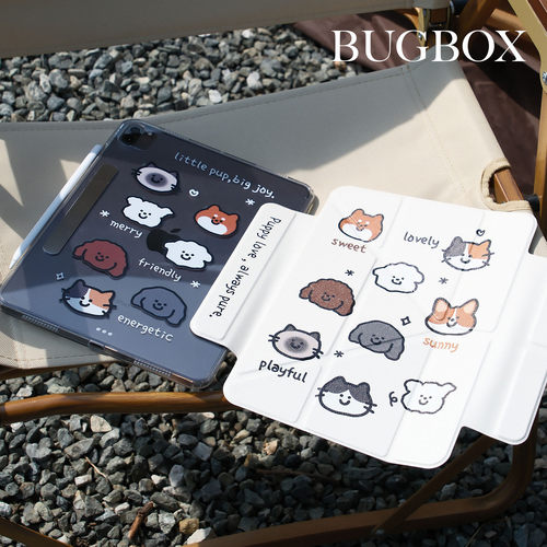 韩系可爱小狗小猫新款磁吸分拆适用ipad保护壳ipad超薄air7/6/5 Pro2025 11 13寸平板保护壳笔槽mini7防摔套