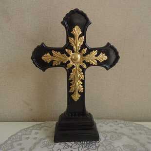欧式十字架摆台工艺品家居桌面摆设礼品餐边柜装饰摆件聚会用具