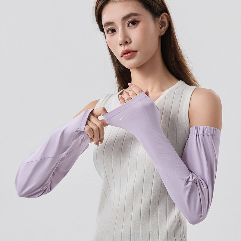 蕉下冰袖防晒袖套冰丝料防紫外线手袖户外长款骑行手套开车女夏季